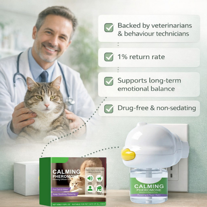 Pherocalm™ Cat Diffuser  – Calming Pheromone Diffuser for Anxious Cats