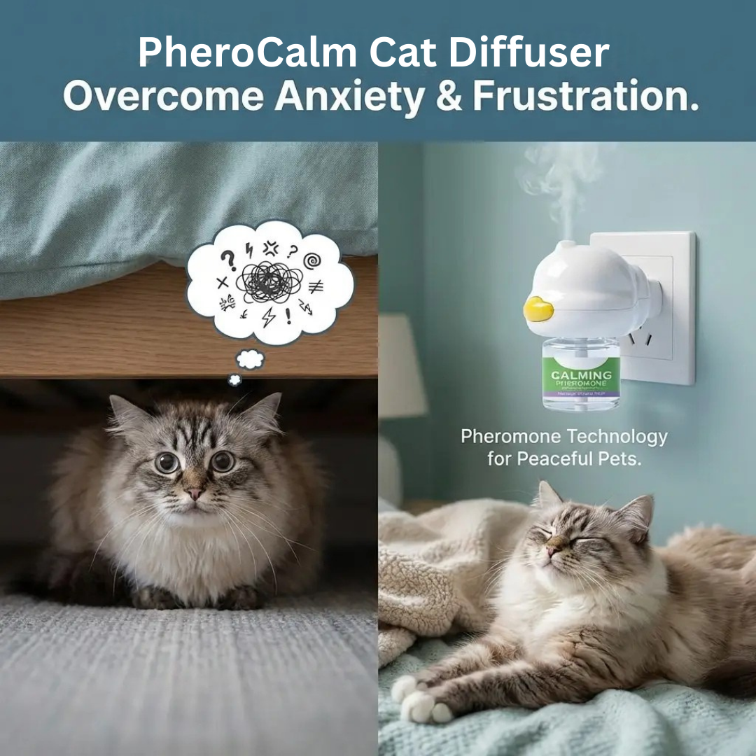 Pherocalm™ Cat Diffuser  – Calming Pheromone Diffuser for Anxious Cats