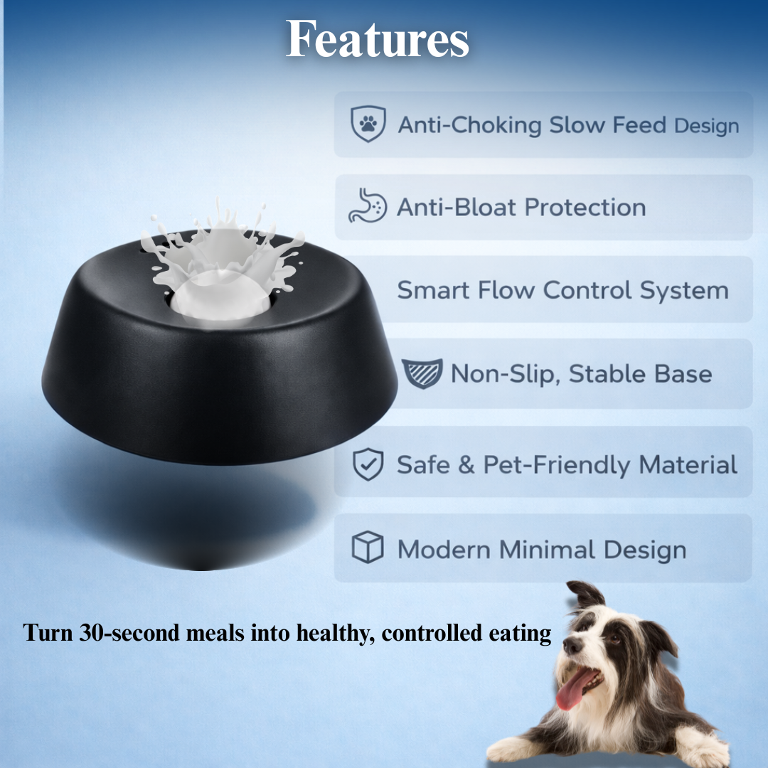 Calm Bite™ Slow Feeder Dog Bowl