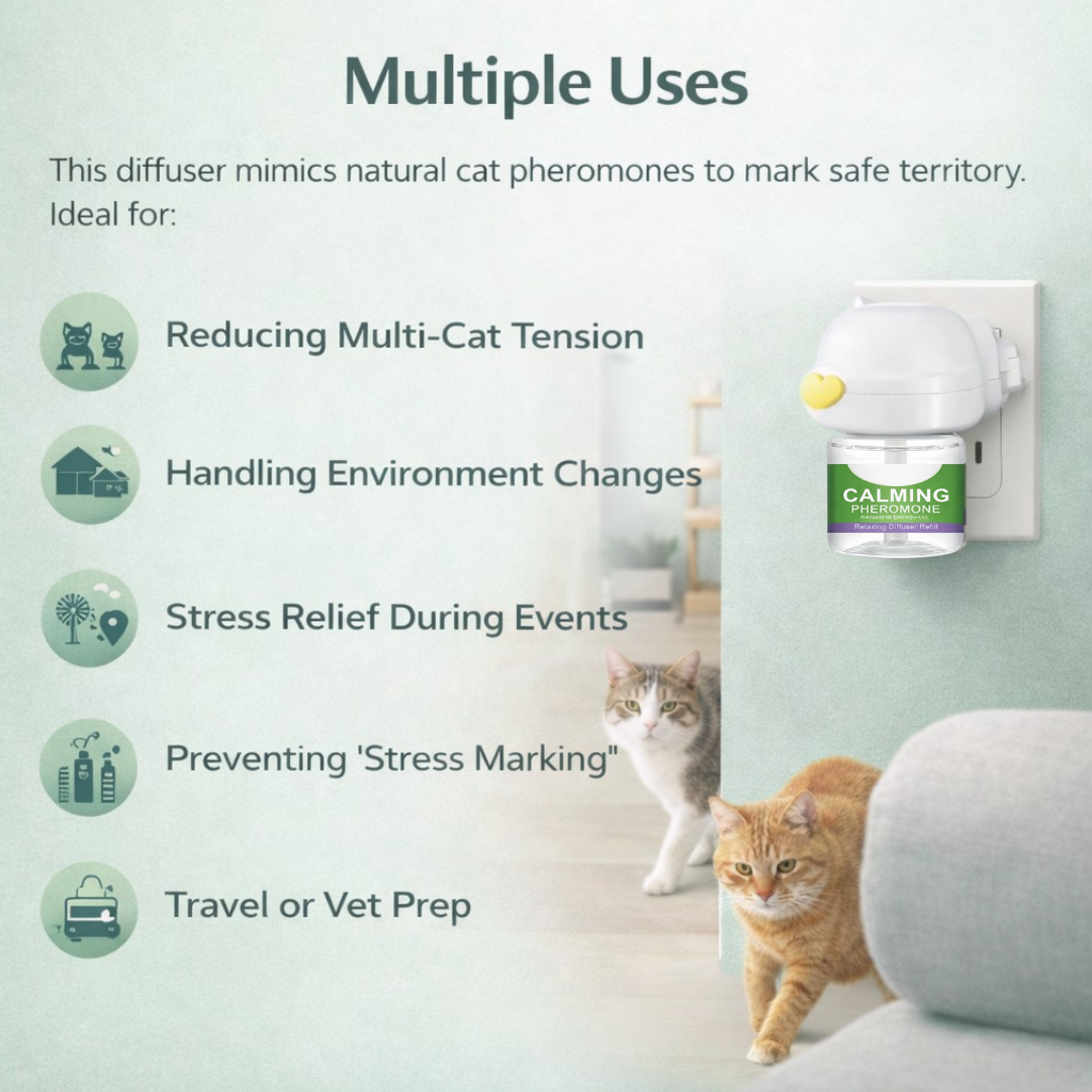 Pherocalm™ Cat Diffuser  – Calming Pheromone Diffuser for Anxious Cats