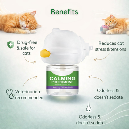 Pherocalm™ Cat Diffuser  – Calming Pheromone Diffuser for Anxious Cats