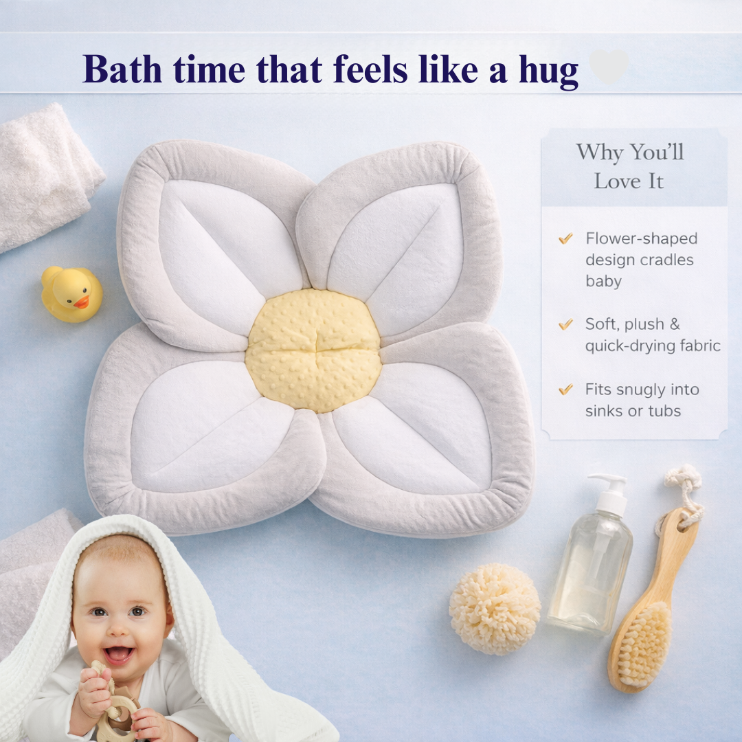 Petal Soft Baby Bath Mat™ – Premium Non-Slip Bath Safety