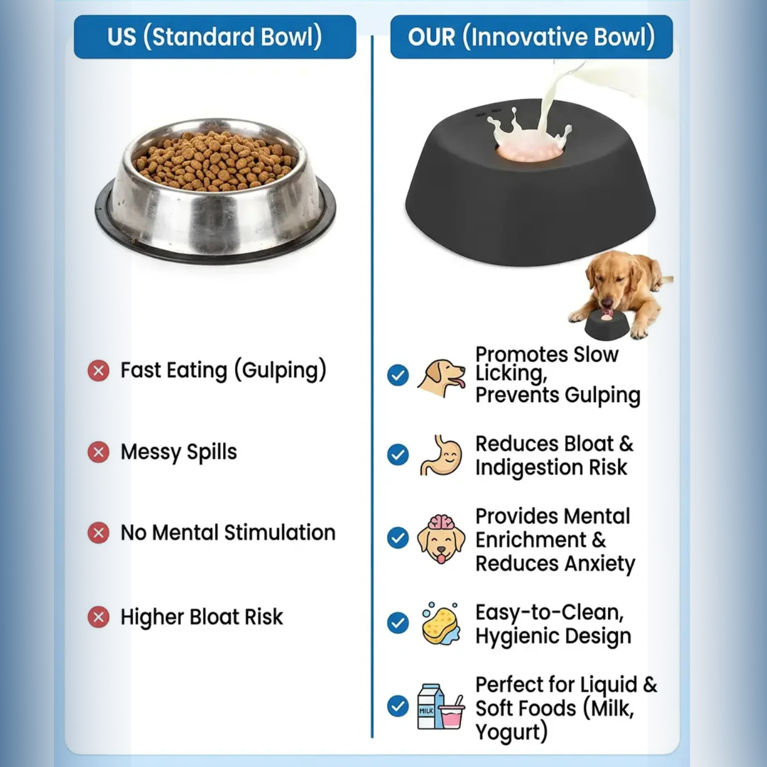 Calm Bite™ Slow Feeder Dog Bowl