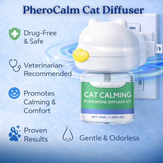 Pherocalm™ Cat Diffuser  – Calming Pheromone Diffuser for Anxious Cats